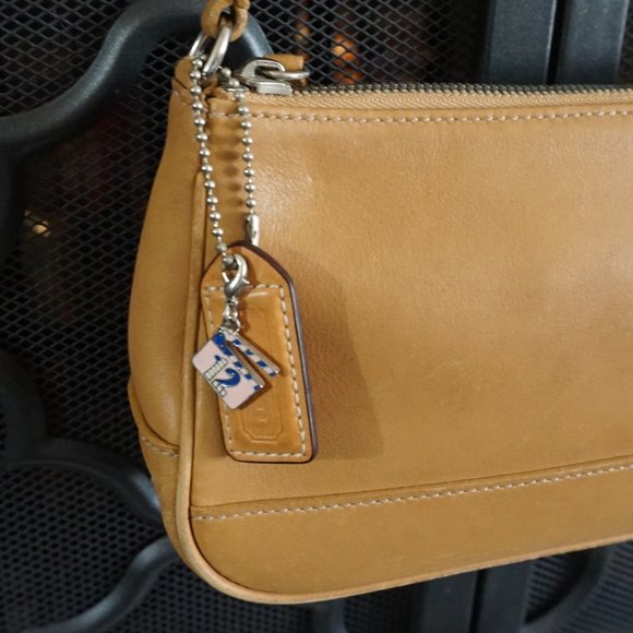 Coach Wristlet in Tan and Charm - Picture 2 of 8